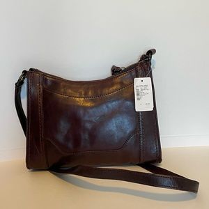 NWT Frye Melissa Zip Crossbody (Merlot)